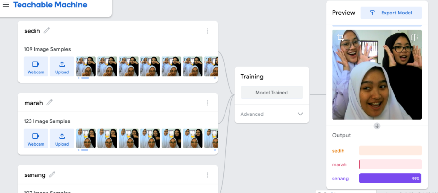 Belajar Melatih AI Menggunakan Bantuan “TEACHABLE MACHINE”