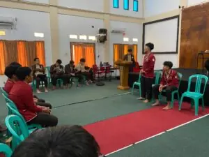 Pengurus BEM sedang Menghadapi Sidang LPJ BEM