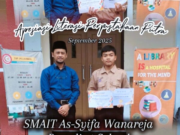 Apresiasi Program Literasi Perpustakaan Putra SMAIT Assyifa Wanareja: Upaya Menumbuhkan Budaya Membaca dan Kreativitas Murid