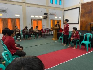 Pengurus BEM sedang Menghadapi Sidang LPJ BEM